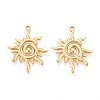 304 Stainless Steel Pendants STAS-T065-07G-1