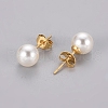 Plastic Imitation Pearl Stud Earrings STAS-D0001-03-G-2
