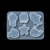 Starfish/Whale/Octopus Pendant DIY Silhouette Silicone Mold DIY-K073-09A-5
