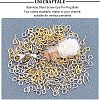 Unicraftale 200Pcs 2 Colors 304 Stainless Steel Screw Eye Pin Peg Bails STAS-UN0034-89-4