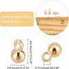 SUPERFINDING 60pcs 3 Style  Brass Charms KK-FH0003-27-5