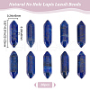 Beebeecraft 10Pcs Natural Lapis Lazuli No Hole G-BBC0001-15-2