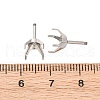 304 Stainless Steel Stud Earring Findings STAS-B091-02B-08P-3