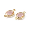 Transparent K9 Glass Connector Charms GLAA-A005-10G-12-2
