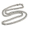 201 Stainless Steel Curb Chain Necklaces for Men NJEW-Q336-08F-P-3