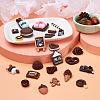 Beadthoven 100Pcs 25 Style Resin Cabochons CRES-BT0001-02-6