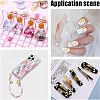 Olycraft 120Pcs 2 Colors Rose Flower Alloy Cabochons MRMJ-OC0002-93-6