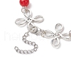 Alloy Natural Malaysia Jade Link Bracelets for Women BJEW-JB11684-05-4