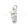 Brass Micro Pave Clear Cubic Zirconia Pendants KK-L225-009P-02-1