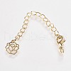 Long-Lasting Plated Brass Chain Extender KK-K210-20G-2