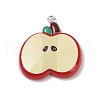 Opaque Resin Pendants RESI-Q020-06A-1