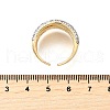 Brass Micro Pave Cubic Zirconia Adjustable Cuff Rings RJEW-V007-04GP-5