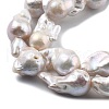 Natural Nucleated Pear Beads Strands PEAR-B004-15L-03A-3