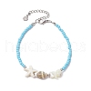 Glass Seed Beaded Bracelets BJEW-JB11703-3