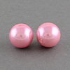 ABS Plastic Imitation Pearl Round Beads SACR-S074-6mm-A75-1