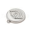 Tarnish Resistant 304 Stainless Steel Pendant Rhinestone Settings STAS-I197-008P-4
