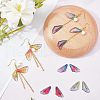 Olycraft 48pCS 8 Colors Transparent Resin Pendants RESI-OC0001-38-6