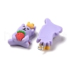 Opaque Resin Pendants RESI-G032-B05-3