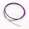 Waxed Cotton Cord Necklace Making MAK-S032-2mm-107-1