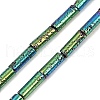 Electroplated Natural Lava Rock Beads Strands G-K388-03A-09-3