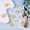 Cheriswelry 36Pcs 9 Styles Alloy Open Back Bezel Pendants FIND-CW0001-22-13