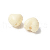 Hearts Natural Tagua Beads Jewelry Findings WOOD-V001-05-2