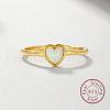 Honeydew Synthetic Opal Heart Finger Ring FM4105-5-3