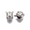 Tibetan Style Alloy European Beads TIBE-S314-102AS-RS-1