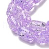Transparent Crackle Glass Beads Strands X-GLAA-NH0001-04F-3