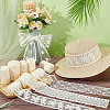   24 Yards 8 Styles Polyester Embroidery Mesh Flower Lace Ribbon OCOR-PH0004-73-5