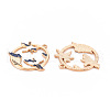 Eco-Friendly Alloy Enamel Pendants ENAM-T011-81A-NR-3