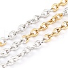 Two Tone 304 Stainless Steel Cable Chains CHS-B001-10-1