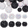 SUNNYCLUE 48Pcs 8 Styles Resin Rhinestone Beads RESI-SC003-43-1