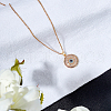 Unicraftale 304 Stainless Steel Pendant Necklaces NJEW-UN0001-04G-2