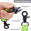 SUPERFINDINGS 2Pcs Polyester Fiber & Iron Braided Clamp AJEW-FH0005-39C-3