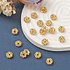 Brass Rhinestone Spacer Beads RB-YW0001-05D-01G-6