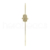 Brass Crystal Rhinestone Ear Wrap Crawler Hook Earrings for Women EJEW-C097-04G-01-1