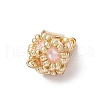 Glass Pearl Pendants PALLOY-MZ00746-02-4