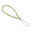 Natural & Dyed Malaysia Jade Mobile Straps HJEW-JM03426-02-4