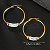 Fashionable and Elegant Stainless Steel Hoop Earrings WO5064-5