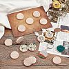 Unfinished Wooden Discs WOOD-WH0030-12-2
