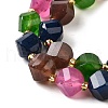 Natural Quartz Dyed Beads Strands G-U023-A02-11-4