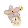 Rack Plating Alloy Enamel Pendants FIND-M033-08A-02-2