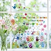 8 Sheets 8 Styles Rainbow Color PVC Waterproof Wall Stickers DIY-WH0345-095-5