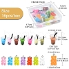 16Pcs 16 Styles Resin Pendants CRES-YW0001-33-2