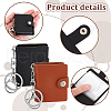 AHADERMAKER 4 Sets 2 Colors Mini Photo Keychain KEYC-GA0001-36-3