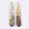 Resin & Walnut Wood Pendants RESI-S358-40M-2