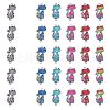 CHGCRAFT 30pcs 6 colors Zinc Alloy Enamel Connector Charms ENAM-CA0001-67-1