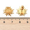 Ion Plating(IP) 304 Stainless Steel Sun Stud Earrings for Women EJEW-F300-10G-2