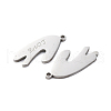 304 Stainless Steel Split Pendants STAS-H235-03A-P-3